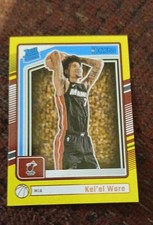 2024-25 Panini Donruss - Rated Rookie Kel'el Ware #221 Holo Yellow Laser /25...