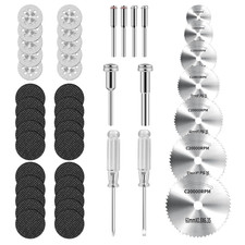 45Pcs Cutting Wheel Kit for Dremel Rotary Tools  Diamond Cutting Discs  Hss Circu