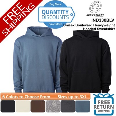   Independent Trading Co Heavyweight Hooded Sweatshirt Up To 3XL IND330BLV