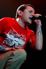 Chester Bennington performs with Linkin Park at the World Arena in- Old Photo 2