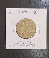 2004 Australian $1 One Dollar Coin - Mob of Roos - Circulated - LOW MINTAGE