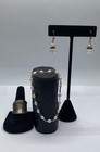 Sterling Silver Pearl & Quartz Assorted Jewelry Bundle 3pcs. 14.39g — photo 1