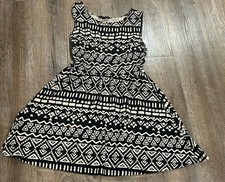 Forever 21 Dress Size Small Mini Sleeveless Black Tan