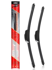 Front Windscreen Wiper Blades Pair of 20inch (500mm) & 16inch (400mm) Fits Hook