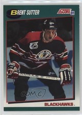 1991-92 Score Rookie and Traded Box Set Brent Sutter #103T 10ou