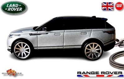     HTF RARE KEY CHAIN SILVER BLACK RANGE ROVER VELAR CUSTOM  GREAT GIFT  