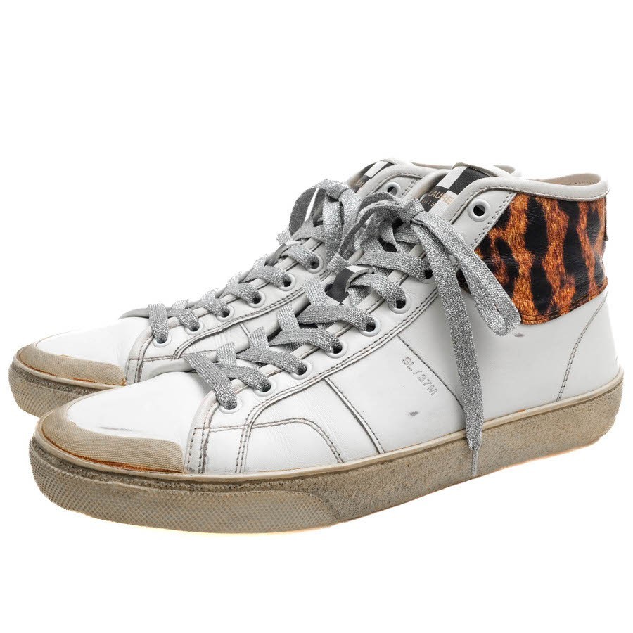 YVES SAINT LAURENT Sneakers alte SL 37M WOLLY SOFT NAP CAL DAMIER KING di HE