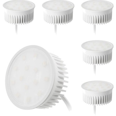 6er Set LED Modul Warmweiss 3000K flach 50mm 5W 230V Warmweiß 400LM 120 Grad ...