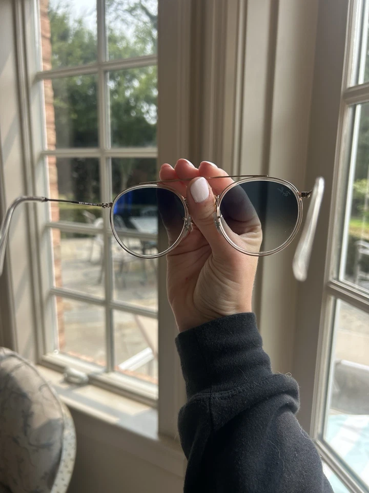 Gafas de sol Rayban Double Bridge - lentes azules degradadas con estuche Foto 3 de 4