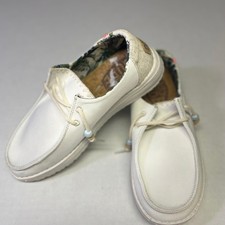 Hey Dude Women's Wendy Fringe Salt Slip-On Shoes
