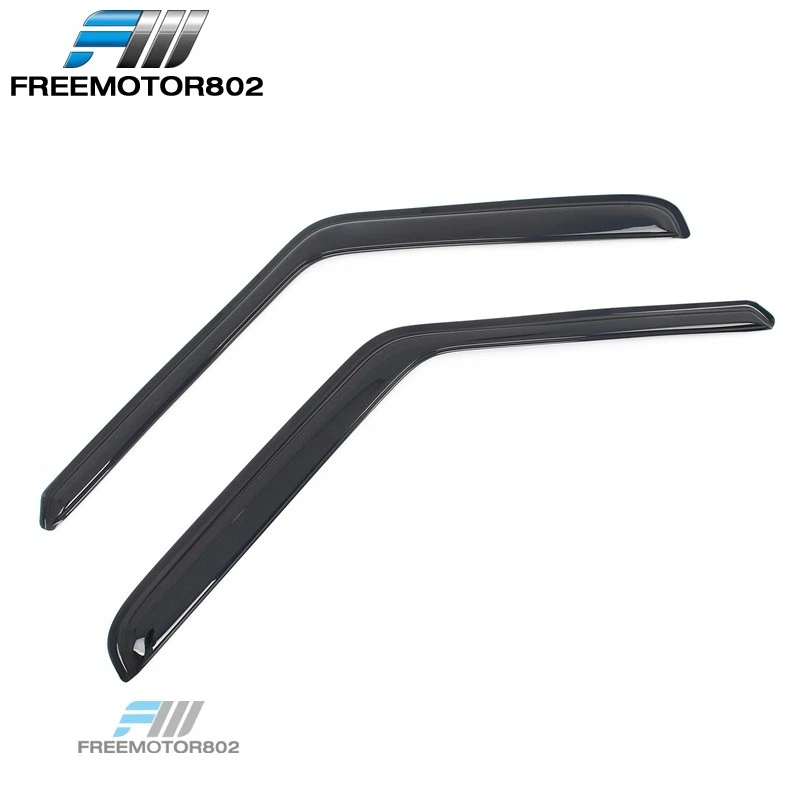 Se adapta a 80-96 Ford F-150 F-250 F-350 cabina estándar viseras de ventana deflector solar de lluvia Foto 3 de 4