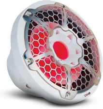 DS18 NXL-10SUB/WH 10  600W MAX MARINE SUBWOOFER WHITE 4-OHM w/ RGB LED LIGHTS
