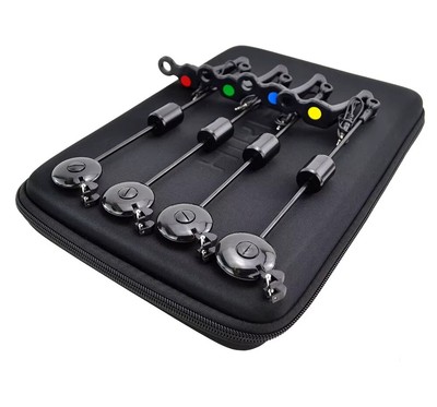 H LED Swinger Set für Karpfenangeln   4 Farben Bissanzeiger im Etui Drop-Off