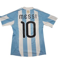 2010/2011 Argentina Home Messi Football Jersey – (S) 8/10