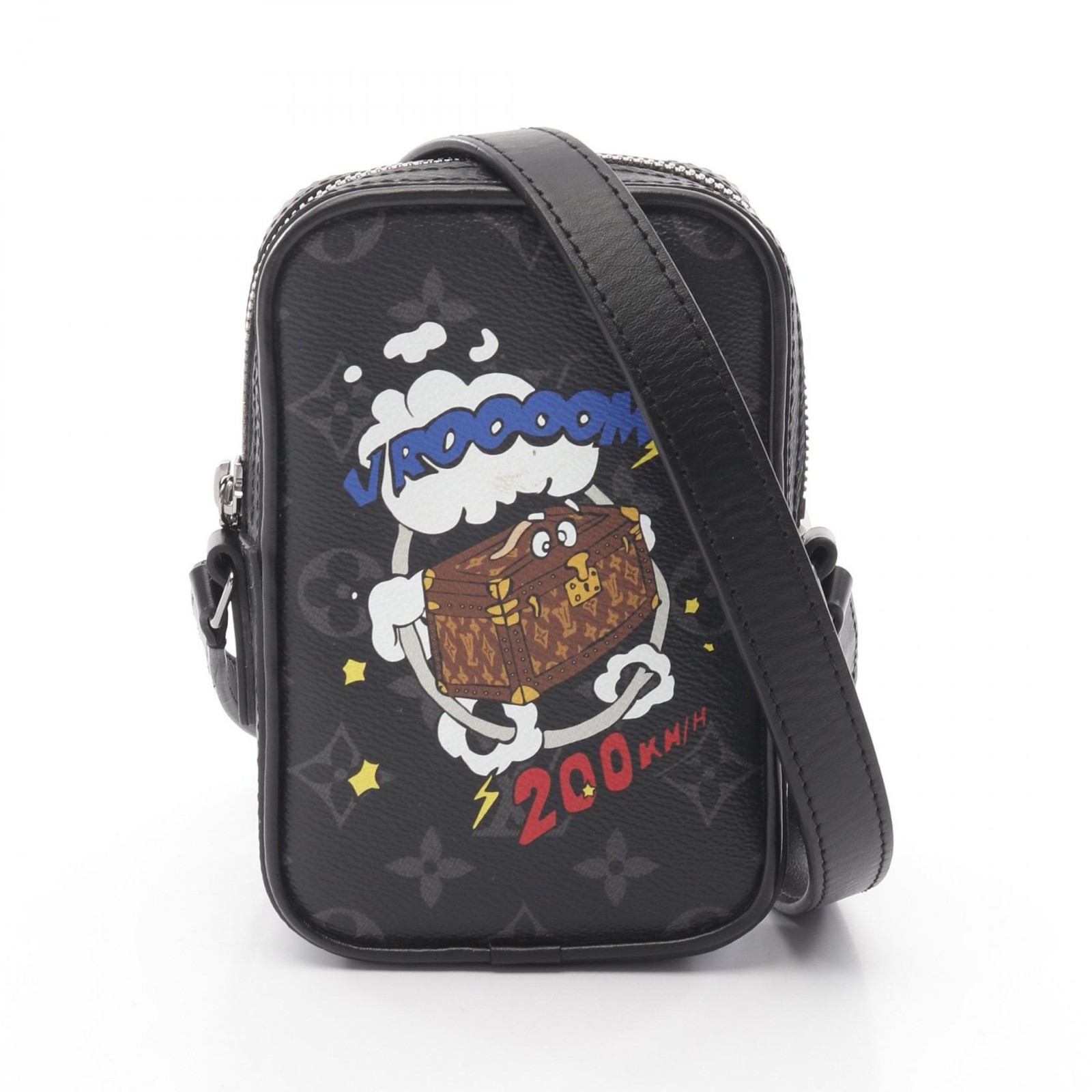 LOUIS VUITTON Danube PPM Crossbody Bag Monogram Eclipse Black LV M45928