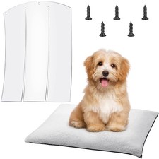 Dog House Door Flap and Heating Pet Pad, Plastic Vinyl Dog Door Flaps 24 x 18...