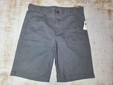 Old Navy Shorts Girls 14 Plus Gray Built-In Flex Flat Front Chino School Uniform