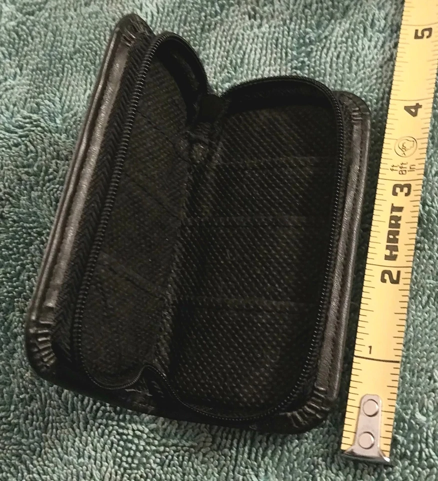 Case Logic DMC2 Black Memory Card Holder Six Slot Simulated Leather 4”x 2.25 - Image 2 of 2