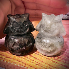 MSG For Deals(:!Gengar Pokemon crystal carvings! (Labordorite/Garnet/Arfedsonite