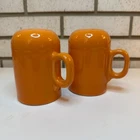 Fiesta Rangetop Salt and Pepper shakers | Tangerine | no stoppers | Great cond