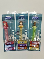 Disney Parks 2026 Princess Belle Ariel Tiana Pez Candy Dispenser Toy Set New