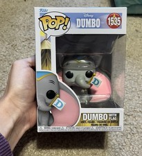 Figura Vinilo Funko Pop Disney Dumbo #1535 Dumbo Con Bandera