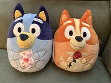 NEW Lot Of 2 Squishmallows 6.5 / 7 Inch BLUEY BINGO Valentine s Day 2026