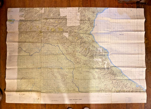 USAF PILOTAGE CHART Map Of Laos, Thailand, Vietnam, Gulf Tonkin ‘65 Vietnam War
