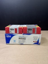 50 Pack 2HD 3.5" IBM Formatted 1.44 MB Diskettes Rainbow Colors OD 2003 NOS