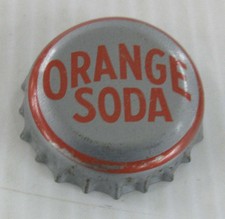 Orange Soda Pop Bottle Cap Crown