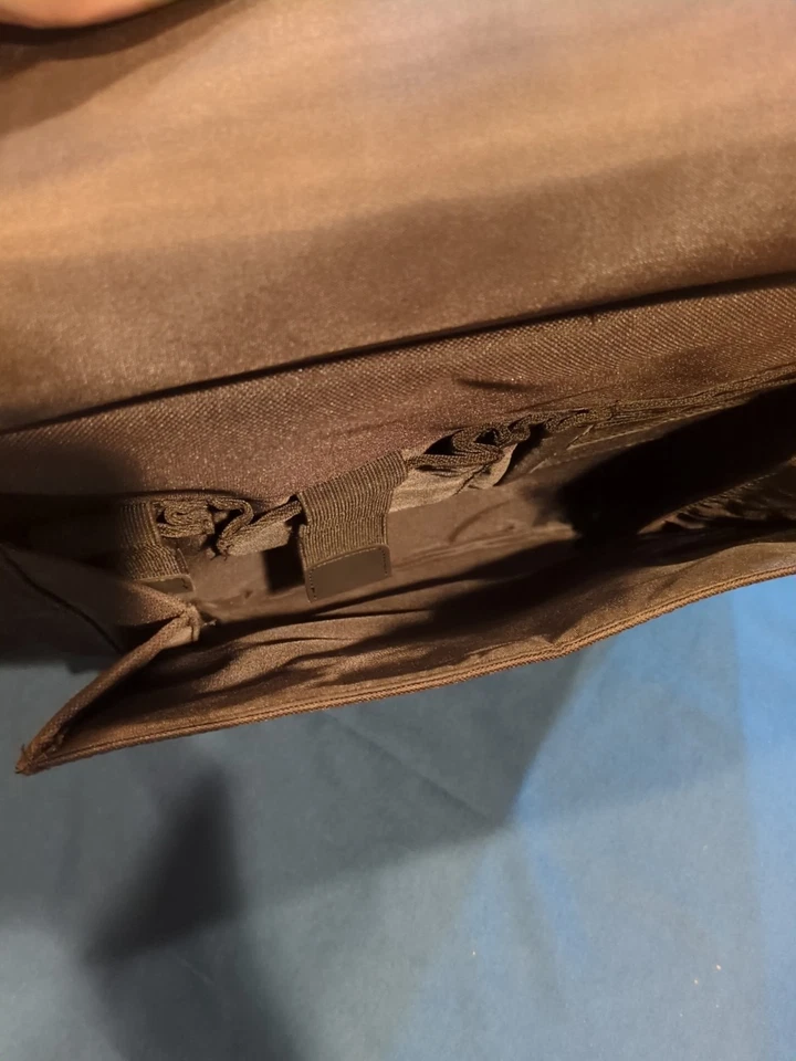 Maletín Samsonite negro de lona suave bolsa de negocios estuche de transporte para computadora Foto 4 de 4