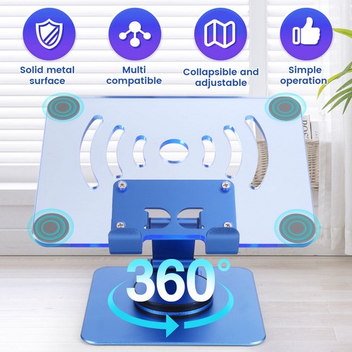 360° Rotating Tablet Stand Adjustable Portable Acrylic Desktop Stand for9611 - Picture 5 of 7