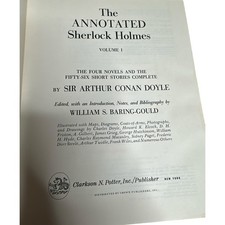 The Annotated Sherlock Holmes By William S. Baring-Gould Crown Hardcover Book