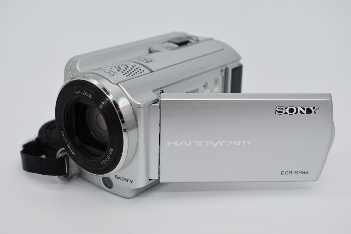 Sony Handycam DCR-SR68 Silver Video Digital Camcorder 60x Zoom