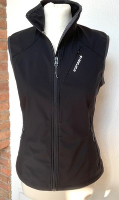 ICEPEAK Softchell Weste BRUSH Gr. 36 schwarz winddicht atmungsaktiv
