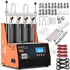 GDI EFI Ultrasonic Fuel Injector Cleaner Tester Cleaning Machine 4 Cylinder