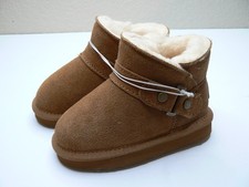Bearpaw Toddler Shearling Suede Slip-On Boots Size 6