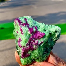 142G Natural green Ruby zoisite (anylite) crystal Chakra Healing Energy