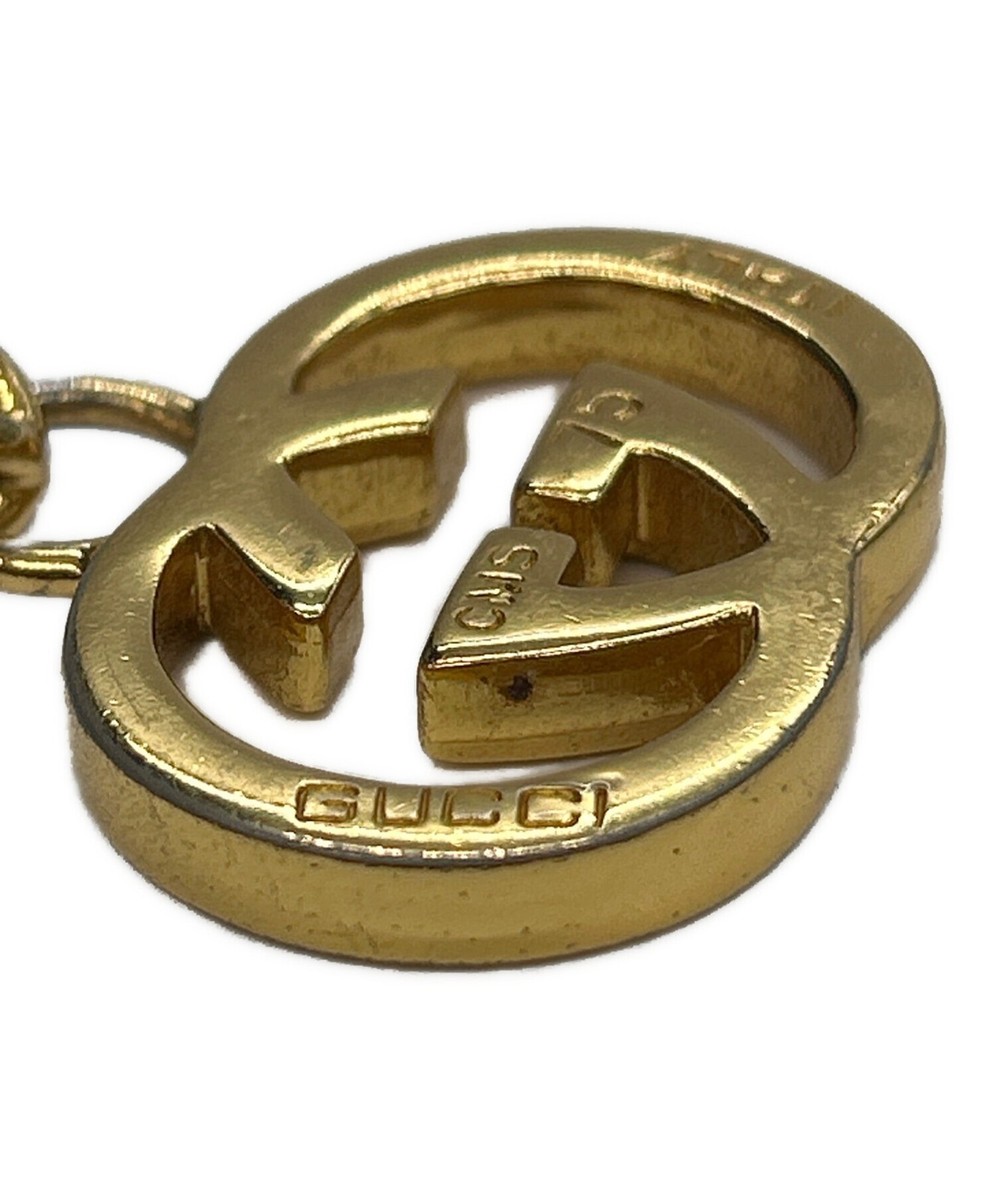 GUCCI Chain Belt GG Logo mark Vintage Long necklace Gold Length