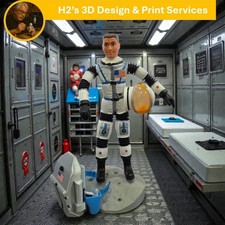 Major Matt Mason - all wires ok - with base, Lunar Life Support Pack  Blaster