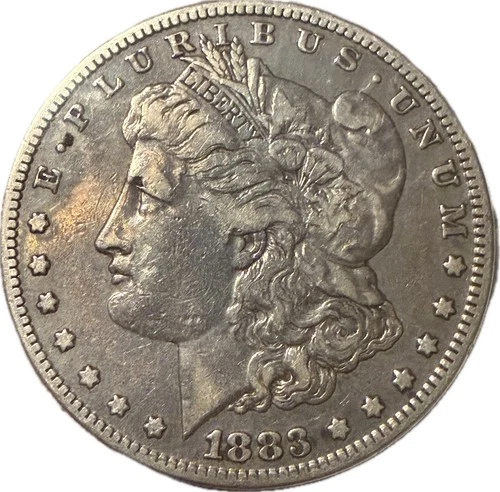 1883-S Morgan Silver Dollar - Rarer Date - AU Details (Cleaned) - Sharp Strike