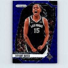 2024 Panini Prizm WNBA Tiffany Hayes #81 Blue Velocity Prizm Las Vegas Aces