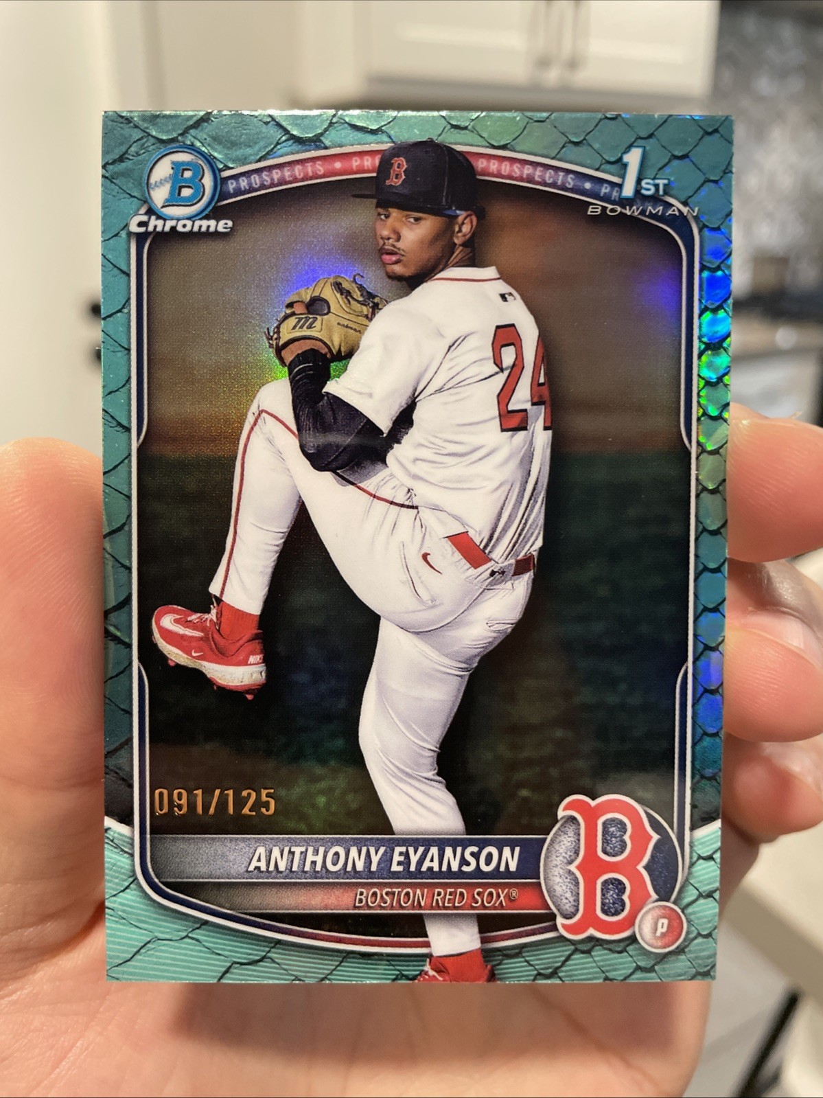 2025 Bowman Draft Chrome Anthony Eyanson #BDC-116 Aqua Reptilian Refractor /125