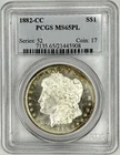 1882 CC Morgan Silver Dollar $1 PCGS MS65 PL‼️CAMEO APPEARANCE - PROOF LIKE‼️