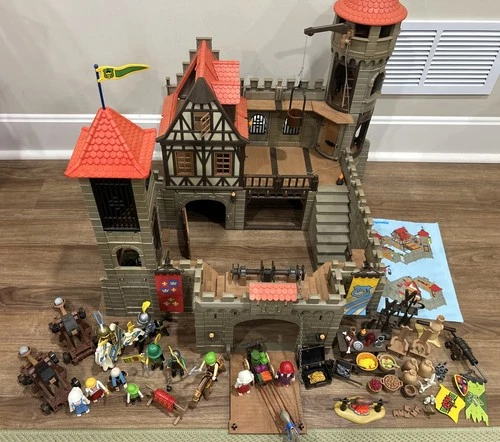 Vintage Playmobil 3666 Castle. Mostly Complete Plus Many Extra Accessories