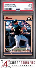 1996 BOWMAN #22 MARK McGWIRE ATHLETICS PSA 9