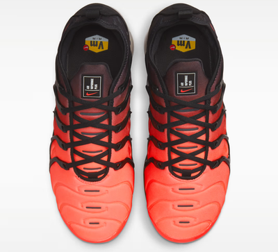 Nike Air VaporMax Plus Shoes Black White Bright Crimson Men's