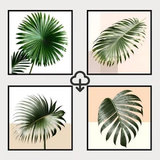 Set of 4 Realistic Digital Wall Art Print Modern Home Decor Printable Instant #7