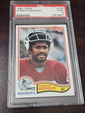 1982 TOPPS FOOTBALL #156 STANLEY MORGAN☆☆PSA 9 (MINT)☆☆NEW ENGLAND PATRIOTS☆☆