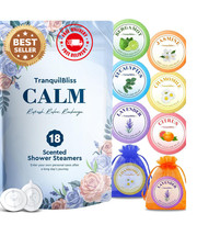TranquilBliss Shower Steamers, 18 PCS Set, Self Care Relaxation Shower Tablets w